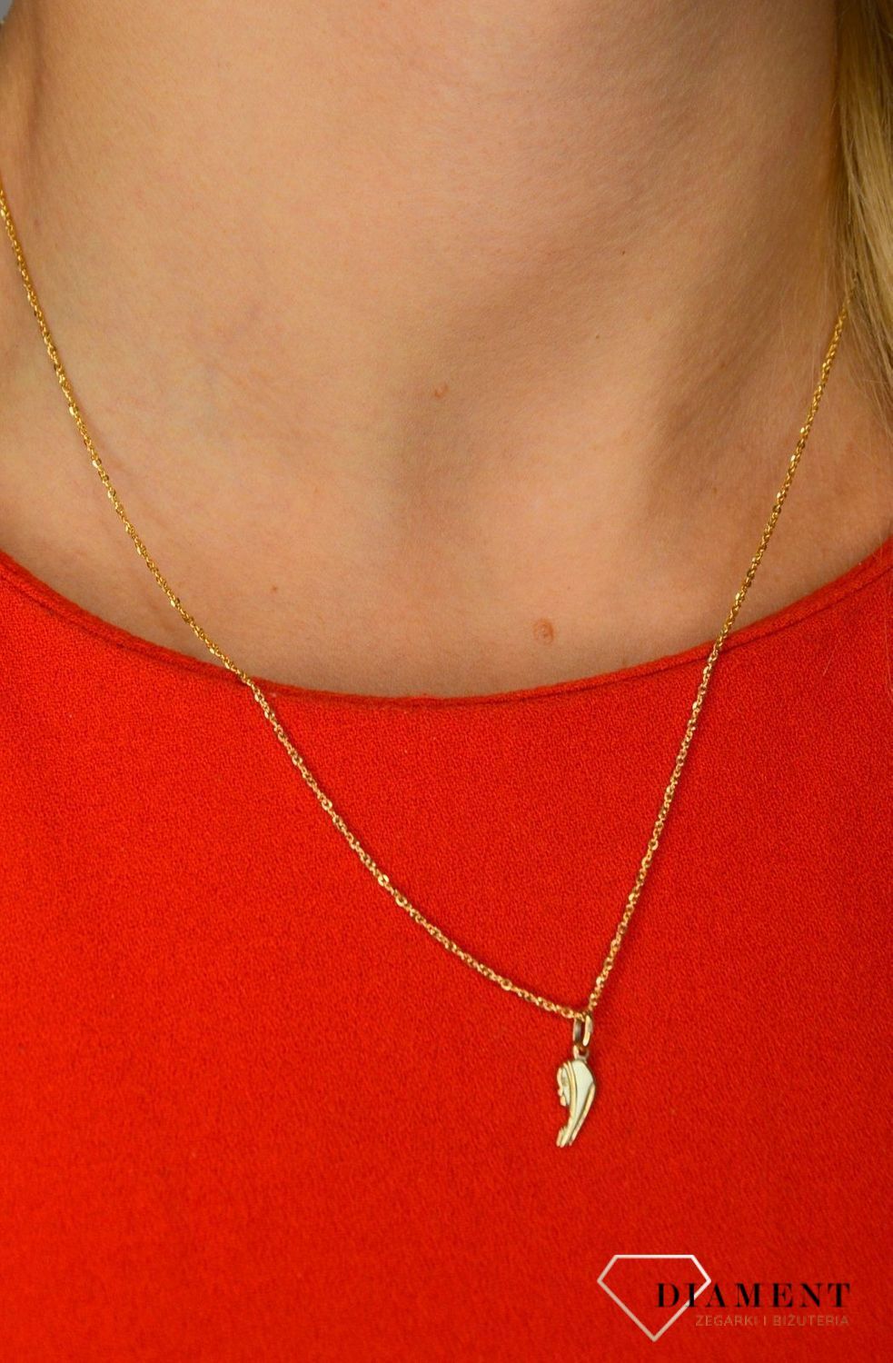 Złoty łańcuszek 585 singapur o szerokości 1 mm DIA-LAN-1254-585 1mm ✅ Złoty łańcuszek o uniwersalnym splocie, przypadnie do gustu kobiecie.jpg